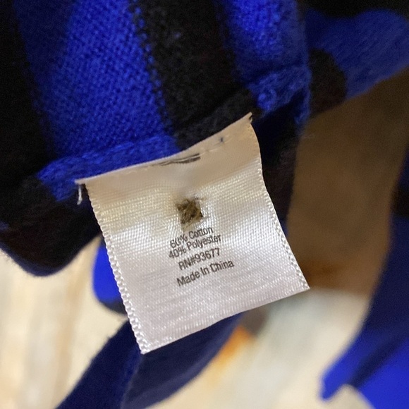 A.N.A. Stretchy Lightweight Striped Sweater 1X - Picture 4 of 5